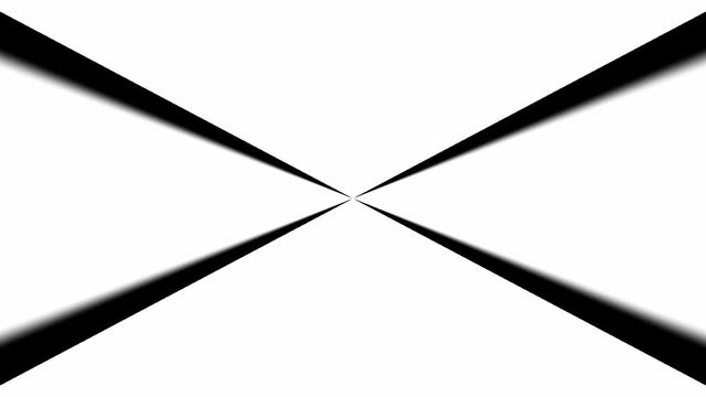 Abstract CGI motion background with rotating black-white shapes (full HD 1920x1080 30fps).