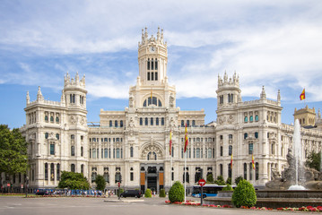 Palacio de Comunicaciones in Madrid, Spain