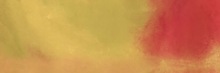 grunge horizontal background banner with peru, dark khaki and moderate red color