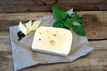 royal cheese on wooden table