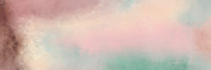 aged horizontal header background  with pastel gray, pastel brown and rosy brown color