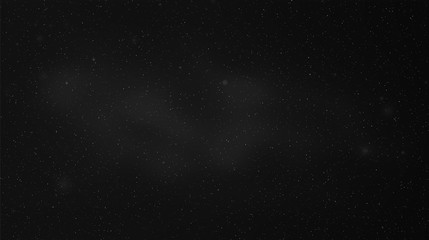 Abstract black background with stars for your design. Vector starry night sky. Space backdrop.