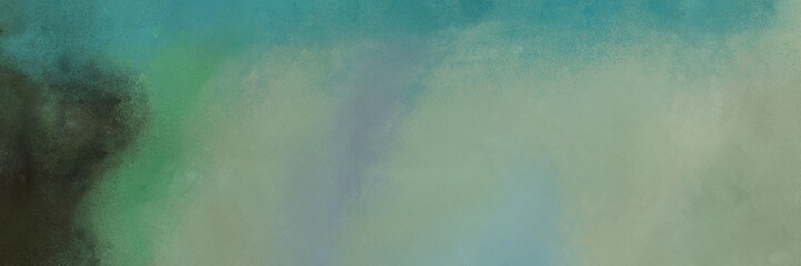 retro horizontal background with light slate gray, very dark blue and teal blue color