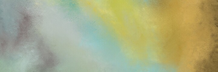 old horizontal banner background  with dark sea green, pastel brown and pastel blue color