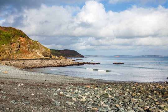 Porthallow Beach Cornwall England UK