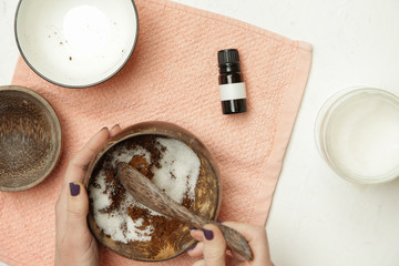Making zero waste, toxic free body scrub, DIY coffee, sugar, coconut oil body scrub is an excellent...