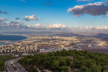 panoramic view of Haifa