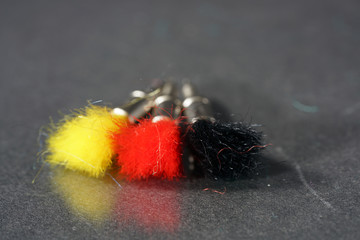 Ammunition for air pressure sports weapons with caliber 4.5 mm Photographed in the studio