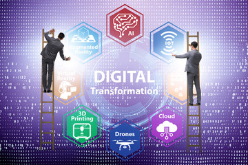 Digital transformation and digitalization technology concept