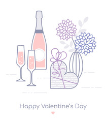 Valentine greeting card