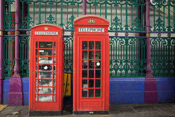 Traditional phones in London.