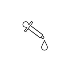 pipette dropper icon vector illustration for website and graphic design