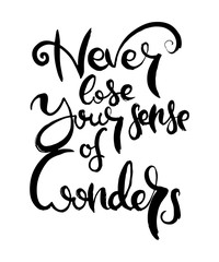 Obraz premium Hand lettering grunge card with textured handcrafted doodle letters in retro style