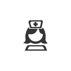 nurse icon vector illustration for website and graphic design