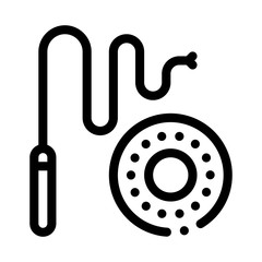 Carrot And Stick Icon Vector. Outline Carrot And Stick Sign. Isolated Contour Symbol Illustration