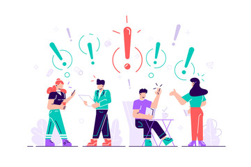 Vector illustration of people communication