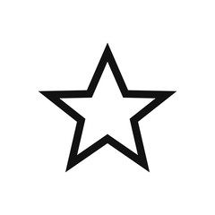 Star vector icon in modern design style for web site and mobile app