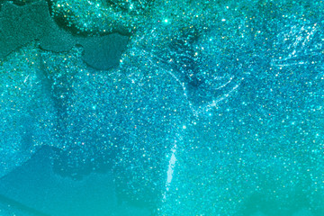 glitter with gel background 