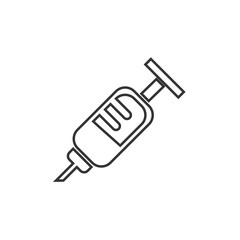 Fototapeta premium syringe icon vector illustration for website and graphic design