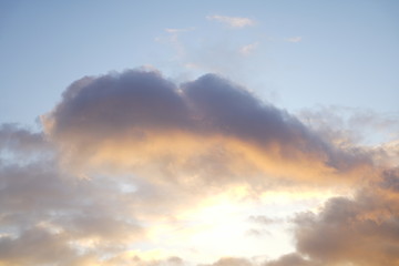 Sonnen Untergang Wolken Himmel