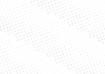 Abstract halftone dotted background. Futuristic grunge pattern, dot, circles, shadow.  Gray modern optical pop art texture for posters, sites, business cards, cover, labels mock-up, vintage stickers