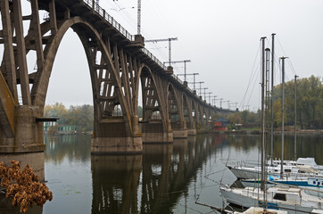 Single track railway bridge