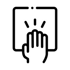 Hand Clapping Icon Vector. Outline Hand Clapping Sign. Isolated Contour Symbol Illustration