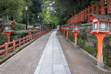 Walking Path at the Yasaka Gion Shrine in Kyoto, Japan