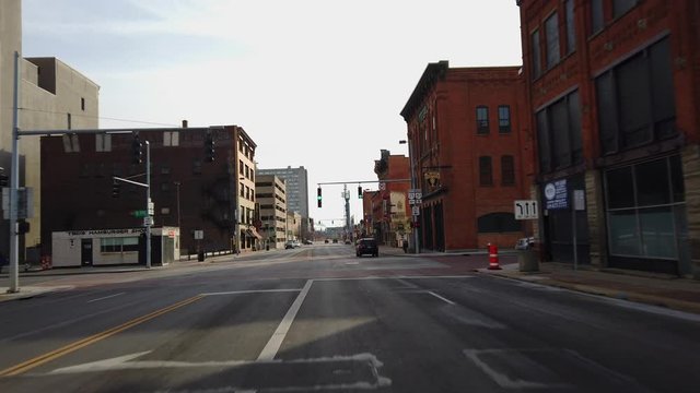 Downtown Toledo Ohio USA 4k