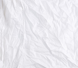 crumpled white cotton fabric, fabric for sewing clothes and shirts