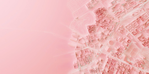 Techno mega city; urban and futuristic technology concepts, original 3d rendering