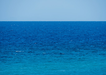 Obraz premium blue sea horizon