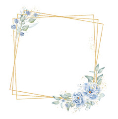 Triple quadrate frame with floral elements hand drawn raster illustration - 316875634
