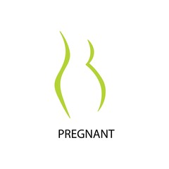 pregnant logo vector