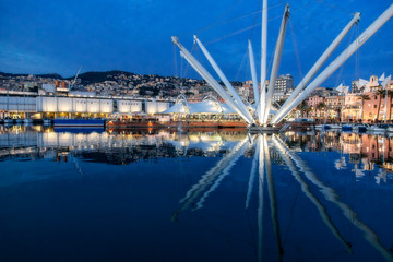 View of the Bigo structure in the evening