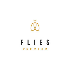 Flies Luxury Abstract Insect Gold Premium Bug Nature logo design inspiration