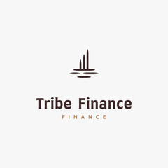 Ancient Graph Finance Tribe Traditional Business logo design inspiration