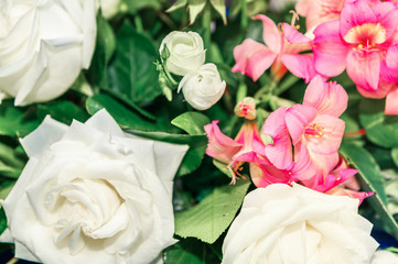 bouquet of flowers with white roses