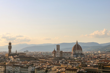 Fototapeta na wymiar Panoramic view the Florence.