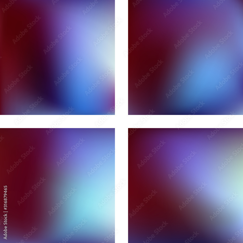 Poster set with abstract blurred backgrounds. vector illustration. modern geometrical backdrop. abstract te