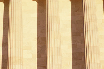 Detail of columns from Lincoln Memorial