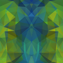 Background of green, blue geometric shapes. Mosaic pattern. Vector EPS 10. Vector illustration