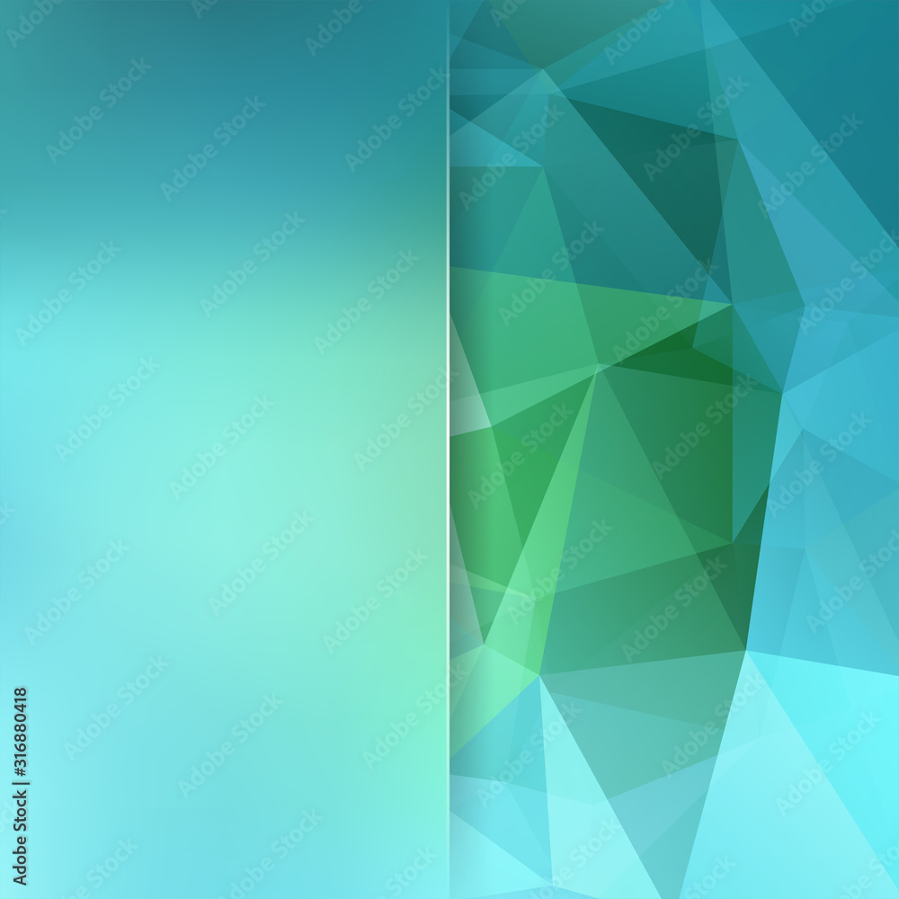 Poster abstract mosaic background. blur background. triangle geometric background. design elements. vector 