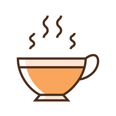 Color icon cup of tea