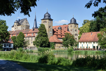 castle with lake in Thurnau, Germany
