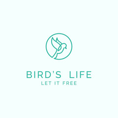 line art bird logo inspiration