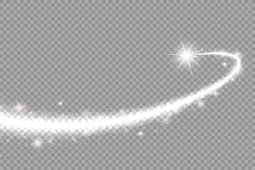 Light glow effect stars bursts with sparkles isolated on transparent background. © Vector light Studio