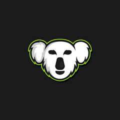 simple panda e-sport logo design inspiration