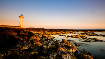 Port Fairy Lighthouse on Griffiths Island of Australia