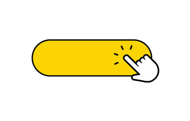 Click here button with hand clicking icon.